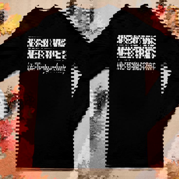 Twin Sister Brother Matching Sibling Women Long Sleeve T-shirt Unique Gifts