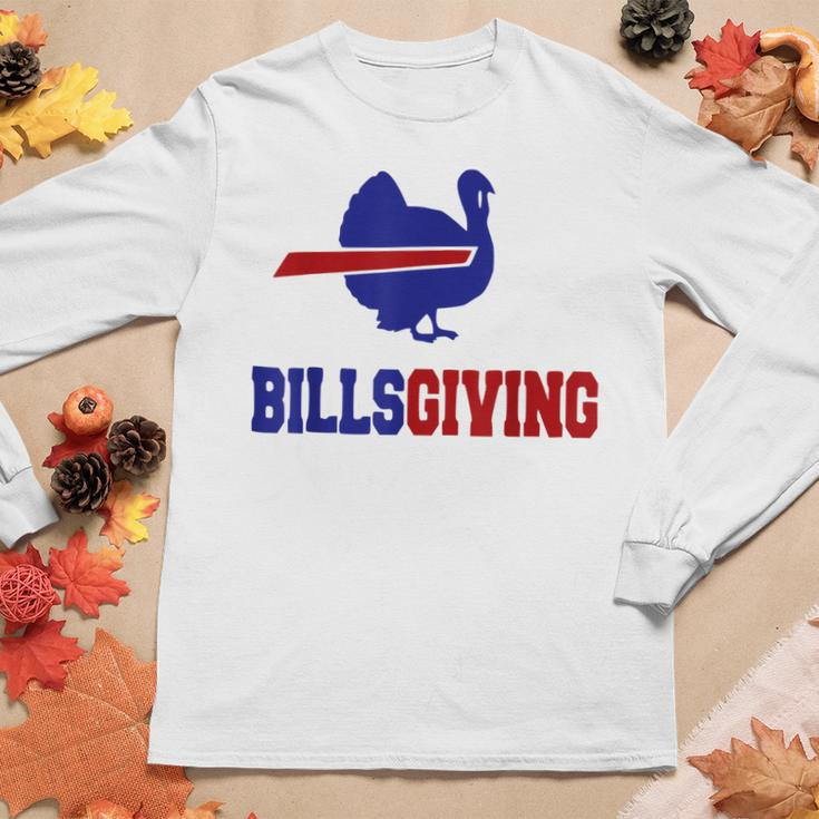 Billsgiving Happy Thanksgiving Chicken Football Women Long Sleeve T-shirt Unique Gifts