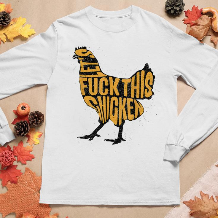 Chicken For Men Military Quote Lets Fuck This Chicken Women Long Sleeve T-shirt Unique Gifts