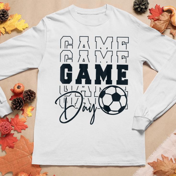 Game Day Soccer Mirror Soccer Mom Soccer Vibes Cool Women Long Sleeve T-shirt Unique Gifts
