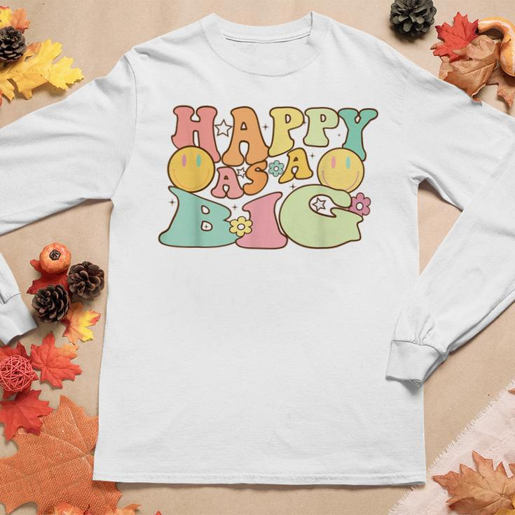 Happy As A Little Big Sorority Reveal Retro Flower HappyWomen Long Sleeve T-shirt Unique Gifts