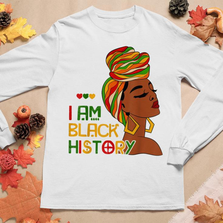 I Am Black History Month African American For Womens Girls V2 Women Graphic Long Sleeve T-shirt Personalized Gifts