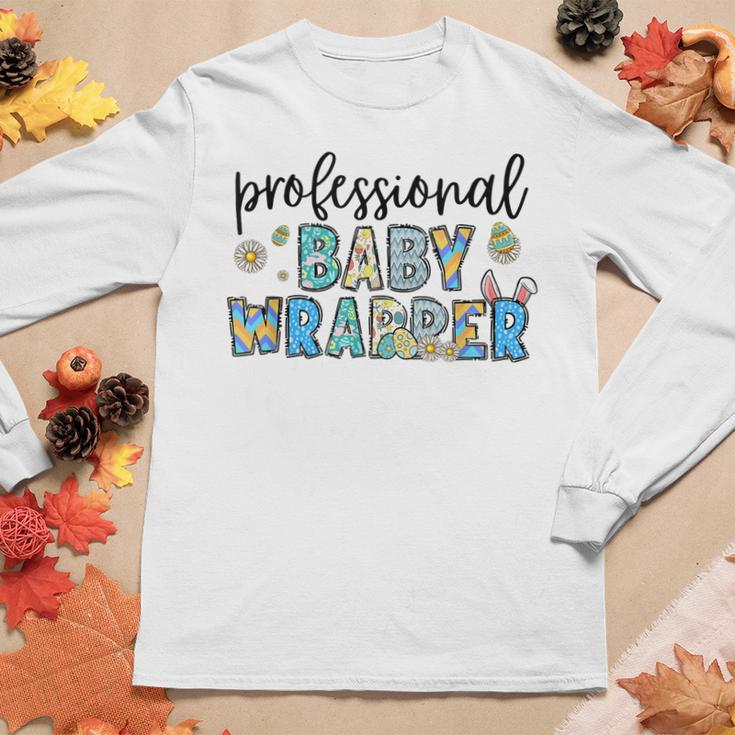 Professional Baby Wrapper Nicu Mother Baby Nurse Easter Day Women Graphic Long Sleeve T-shirt Personalized Gifts
