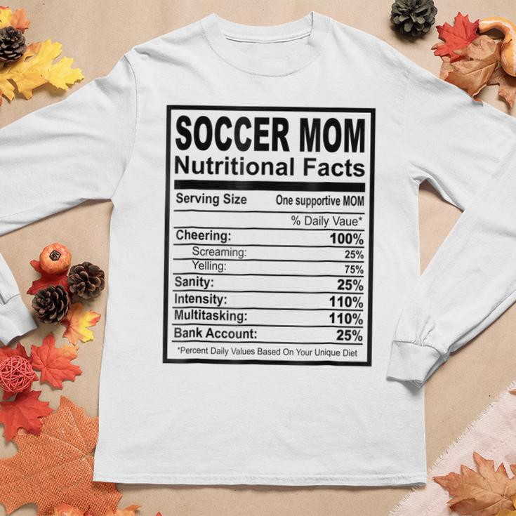 Soccer Mom Nutritional Facts Women Long Sleeve T-shirt Unique Gifts