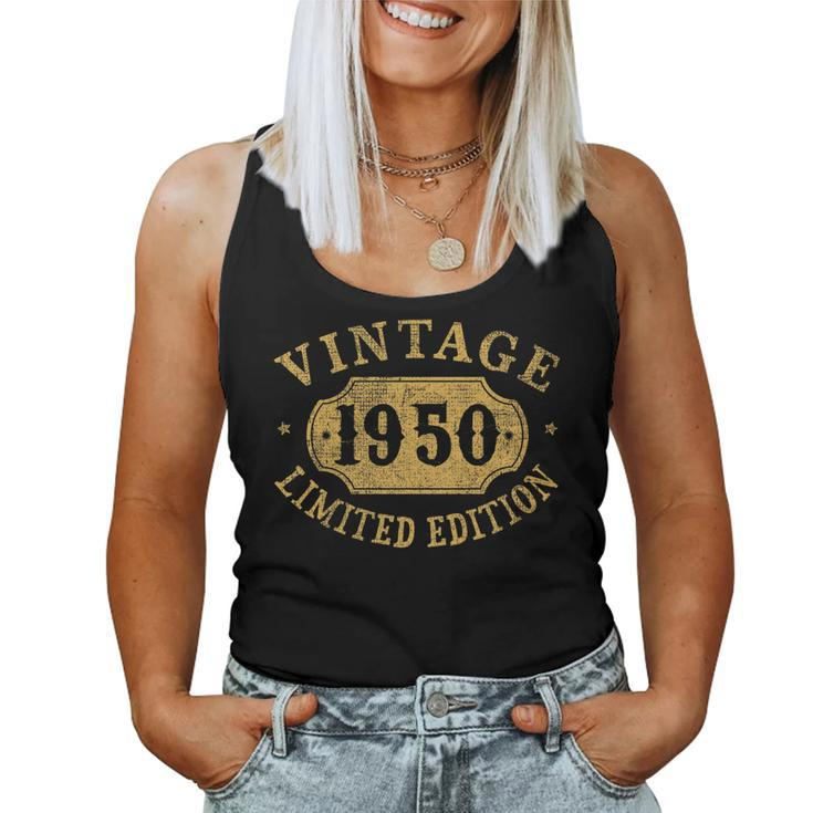 1950 70 Years Old 70Th Birthday Anniversary Limited Women Tank Top