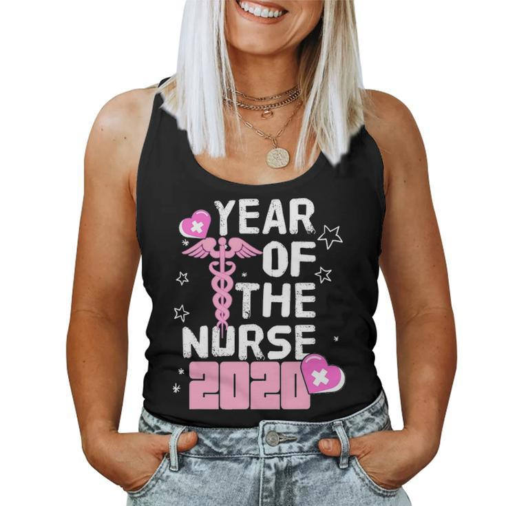 2020 Year Of The Nurse Midwife Nurse Week School Rn Lpn Gift Women Tank Top Basic Casual Daily Weekend Graphic