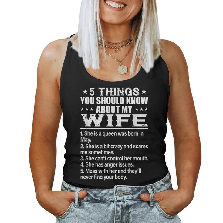 5 Things You Should Know About My Wife May Women Tank Top