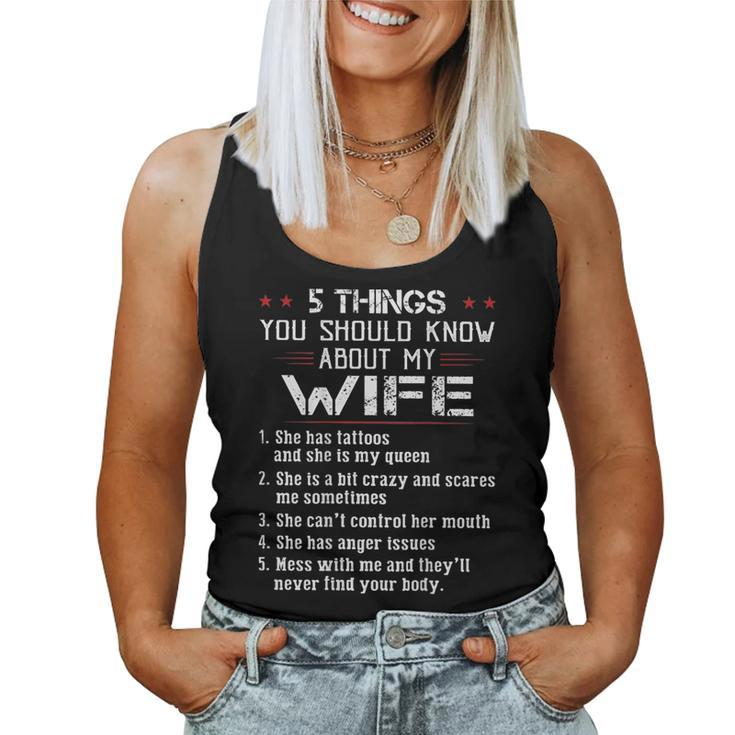 5 Things You Should Know About My Wife Has Tattoos On Back  Women Tank Top Basic Casual Daily Weekend Graphic