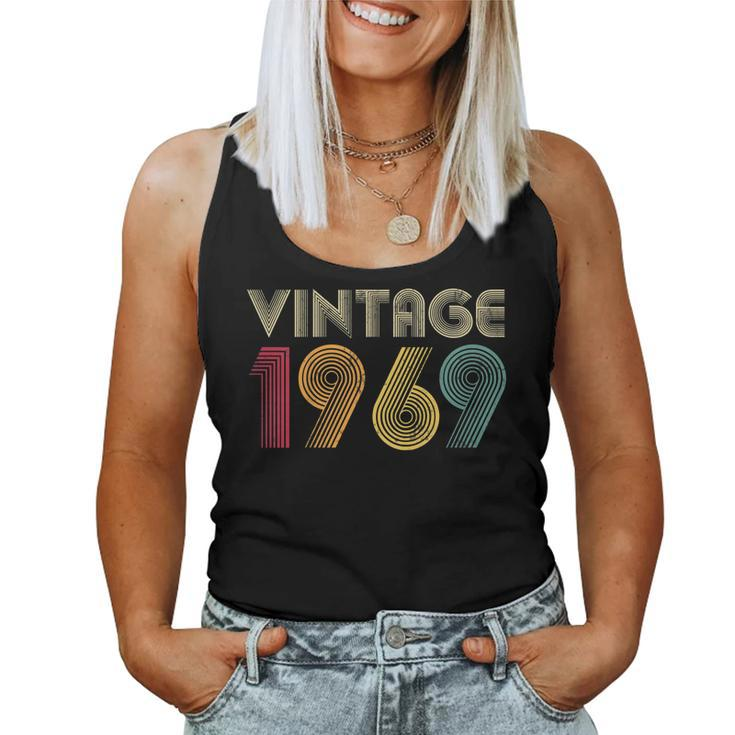 50Th Birthday T Shirt Vintage 1969 Classic Men Women Women Tank Top