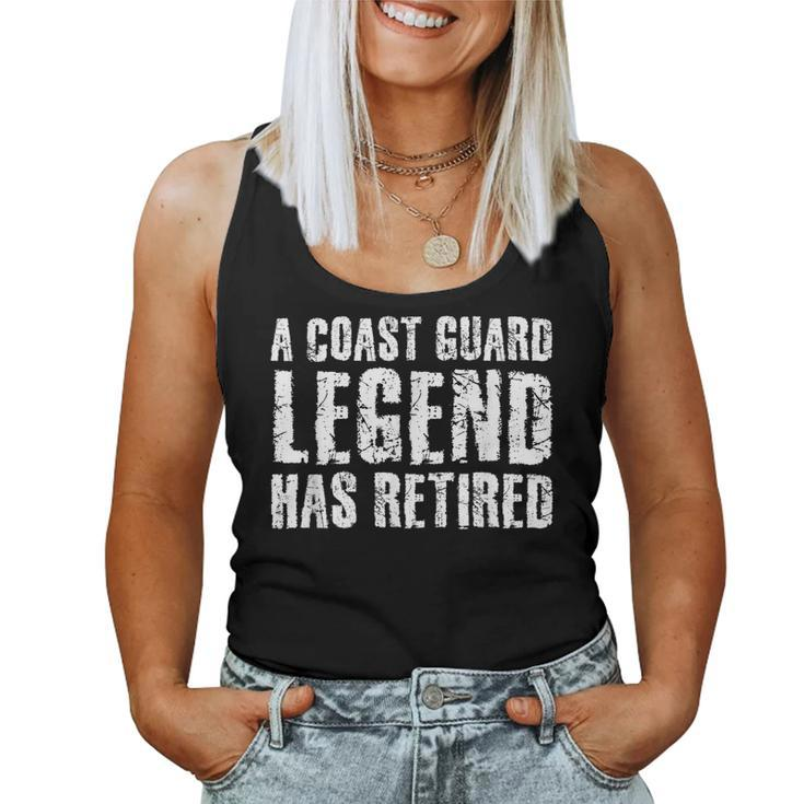 A Coast-Guard Legend Has Retired  Funny Party Gift Idea Women Tank Top Basic Casual Daily Weekend Graphic