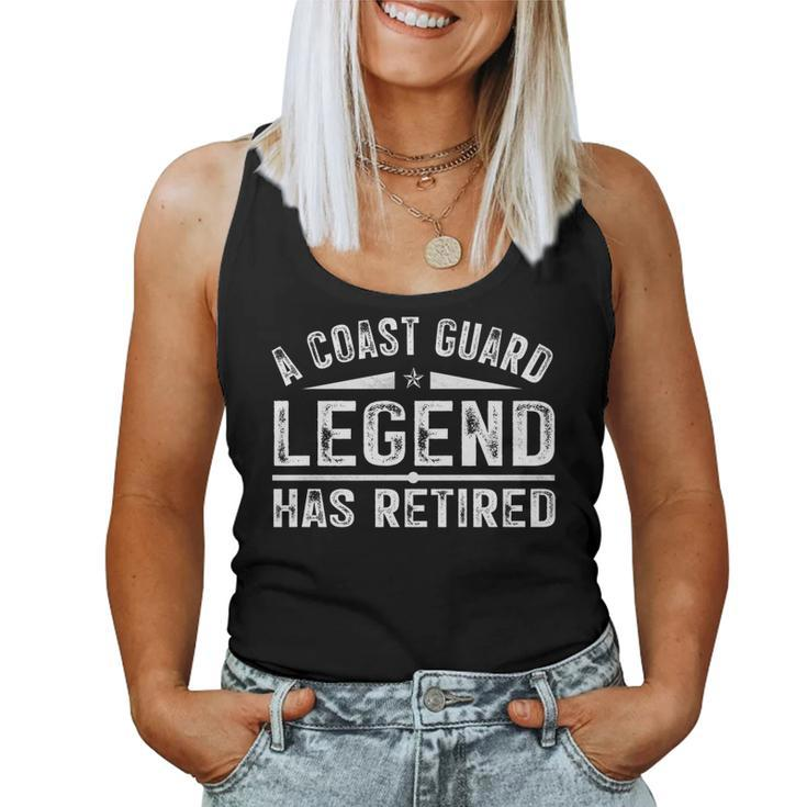 A Coast-Guard Legend Has Retired  Funny Party   Women Tank Top Basic Casual Daily Weekend Graphic