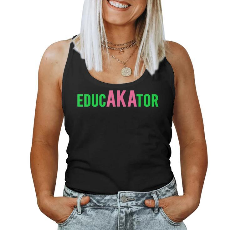 Aka Educator Educators & Teacher Crew School Squad Women Tank Top
