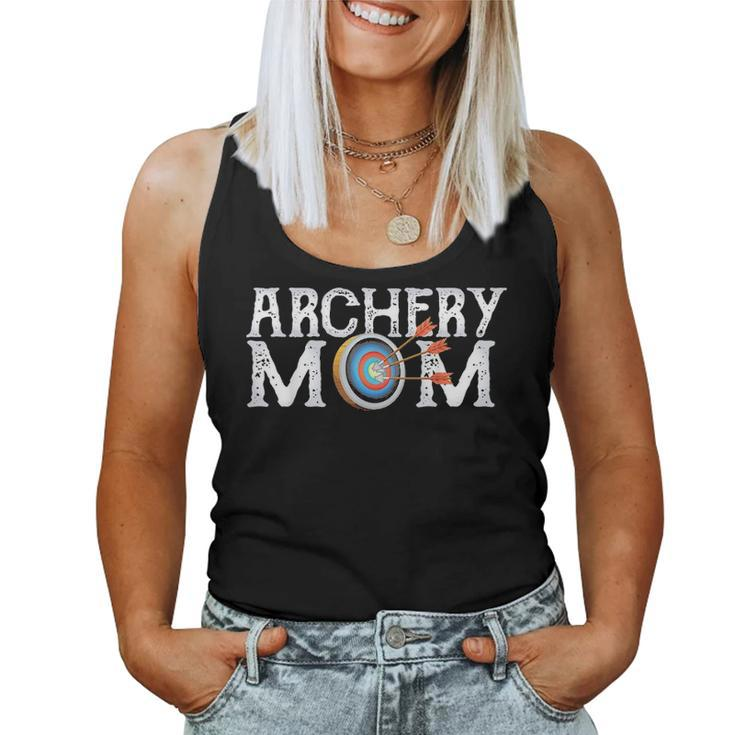 Archery Archer Mom Target Proud Parent Bow Arrow Women Tank Top Basic Casual Daily Weekend Graphic