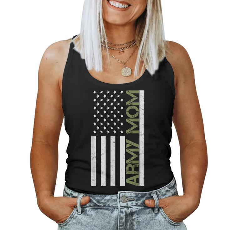 Army MomPride Military Mother American Flag Women Tank Top