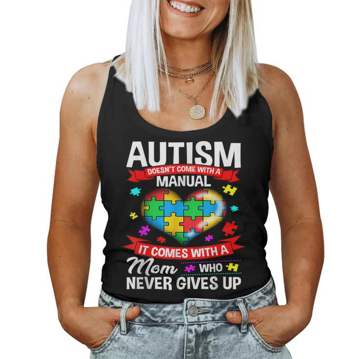 Autism Mom Women Autism Awareness Mom Cute Women Tank Top