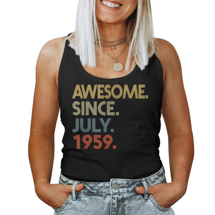 Awesome Since July 1959 Vintage 60Th Birthday Women Tank Top