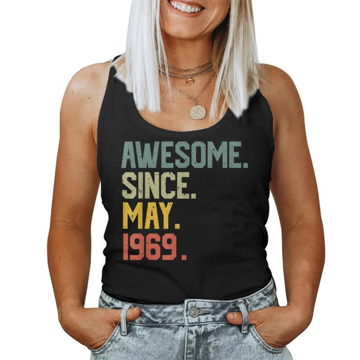 Awesome Since May 1969 Vintage 50Th Birthday Women Tank Top
