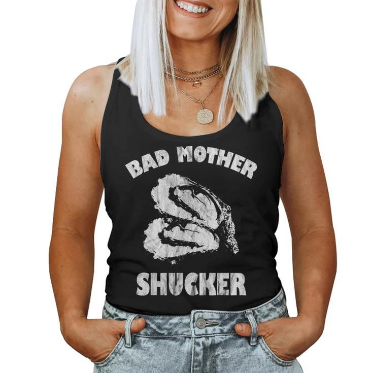 Bad Mother Shucker Funny Oyster Women Tank Top Basic Casual Daily Weekend Graphic