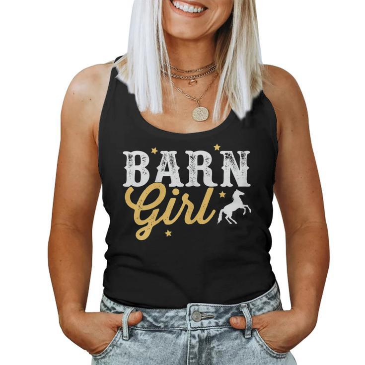 Barn Girl Horse Country T Women Tank Top