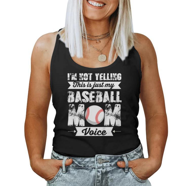 Baseball Mama Shirt Mom Voice Shirts Women Tank Top