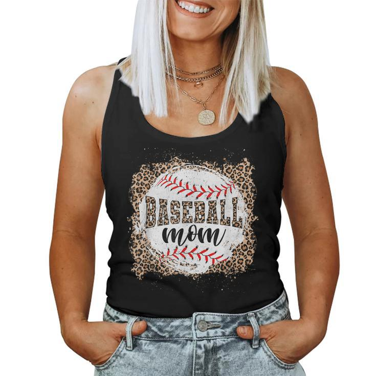 Baseball Mom Baseball Mom Leopard Women Tank Top