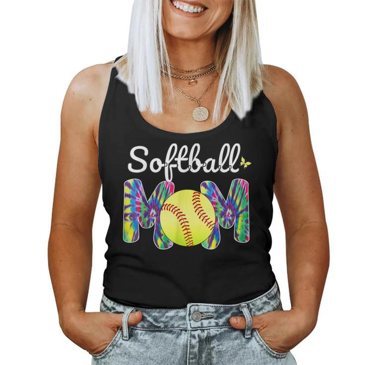 Baseball Mom Love Tie Dye Softball Mom Mother´S Day Women Tank Top