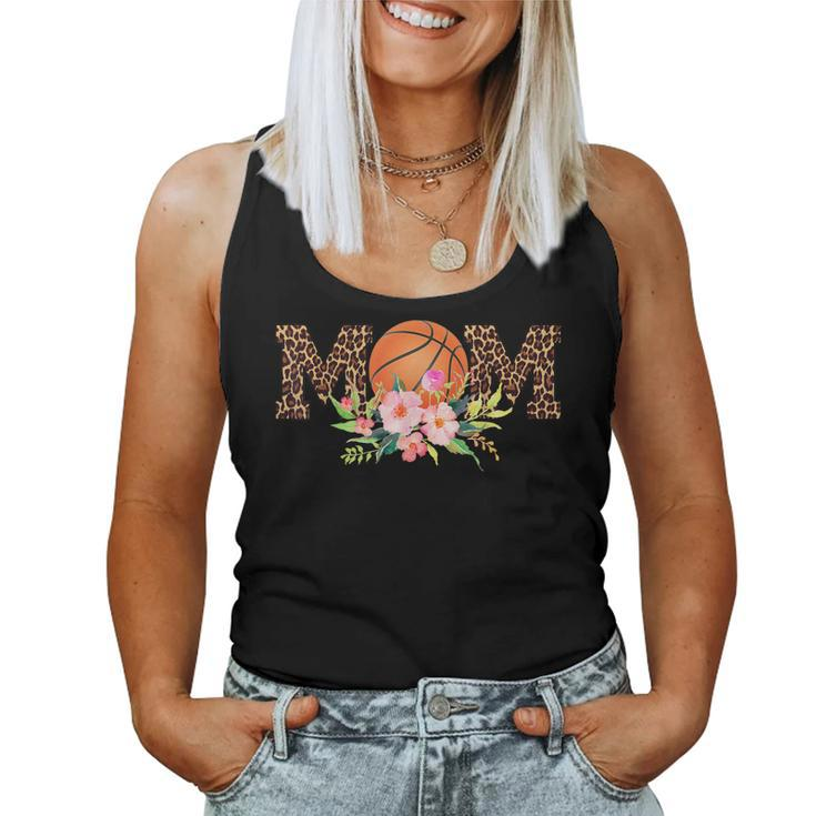 Basketball Mom Leopard Floral Shirt Women Tank Top