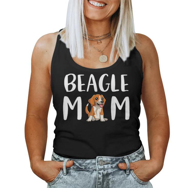 Beagle Mom Cute Beagle Art Graphic Beagle Dog Mom Women Tank Top Basic Casual Daily Weekend Graphic