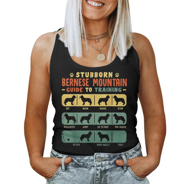 Bernese Mountain Mom Dad Funny Stubborn Vintage Tricks Gift Women Tank Top Basic Casual Daily Weekend Graphic