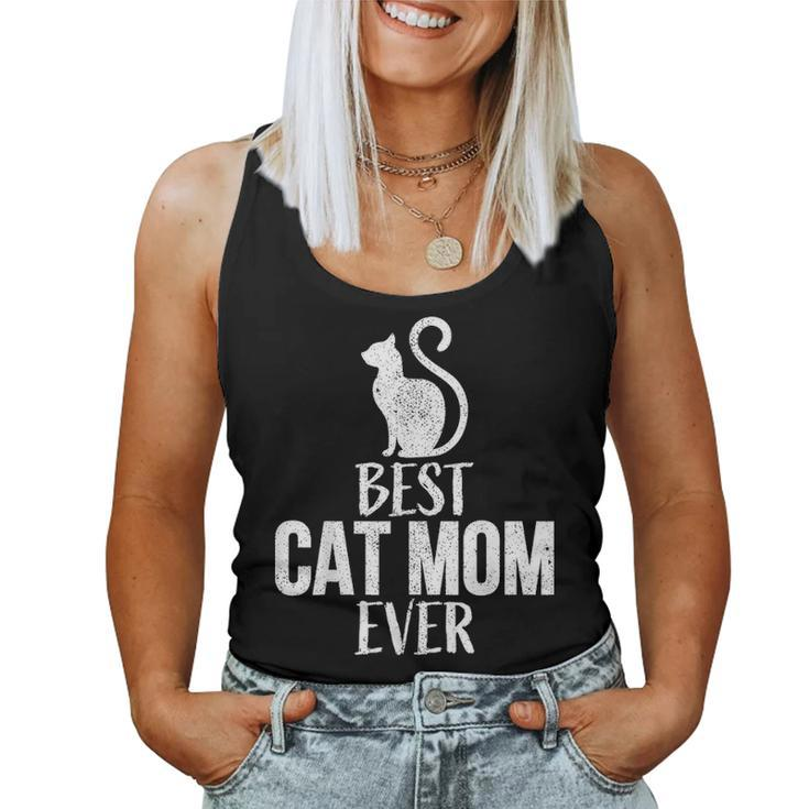 Best Cat Mom Ever Funny Cat Momy Gift V3 Women Tank Top Basic Casual Daily Weekend Graphic