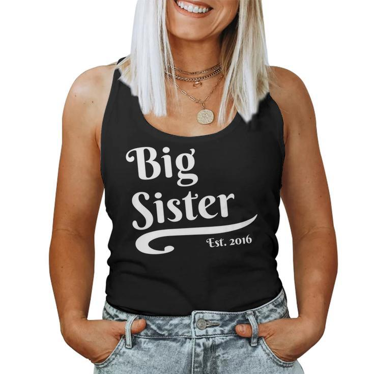 Big Sister Established 2016 Pregnancy Second Child Women Tank Top