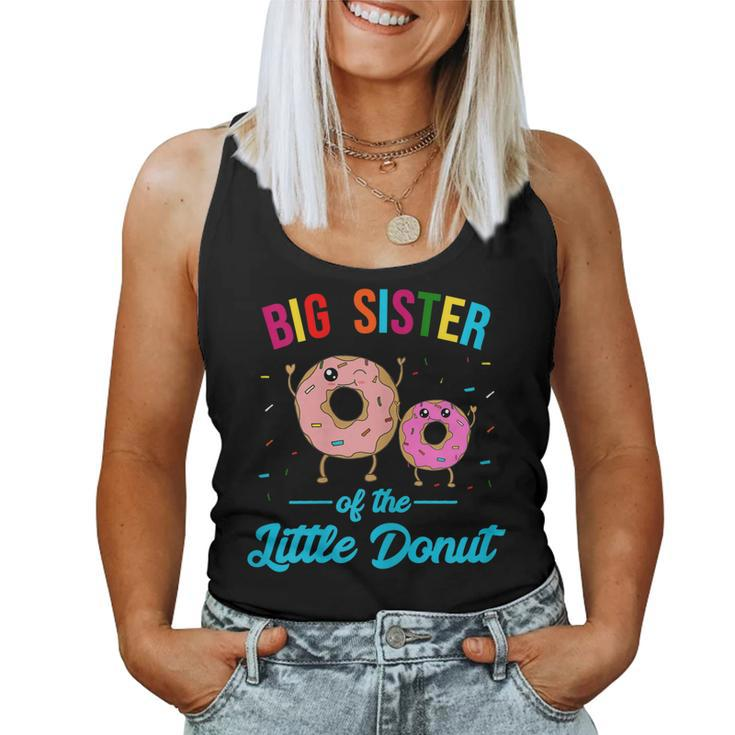 Big Sister Of The Little Donut Birthday Party Sis Women Tank Top