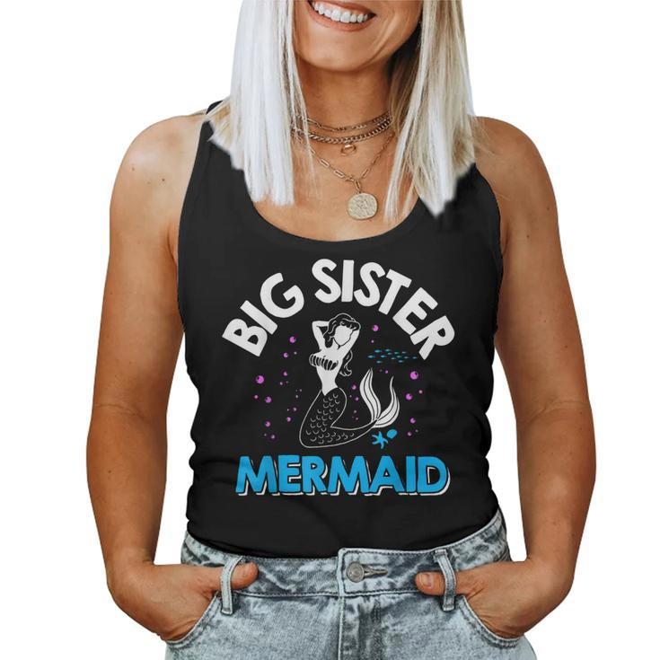 Big Sister Mermaid Matching Family Women Tank Top
