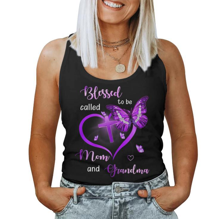 Womens Blessed To Be Called Mom And Grandma Women Tank Top