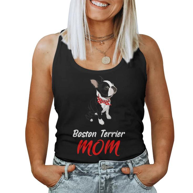 Boston Terrier Mom Shirt Dog Mom Women Tank Top