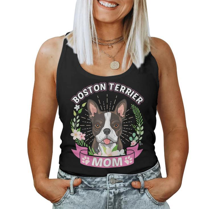 Boston Terrier Mom Shirt Women Tank Top