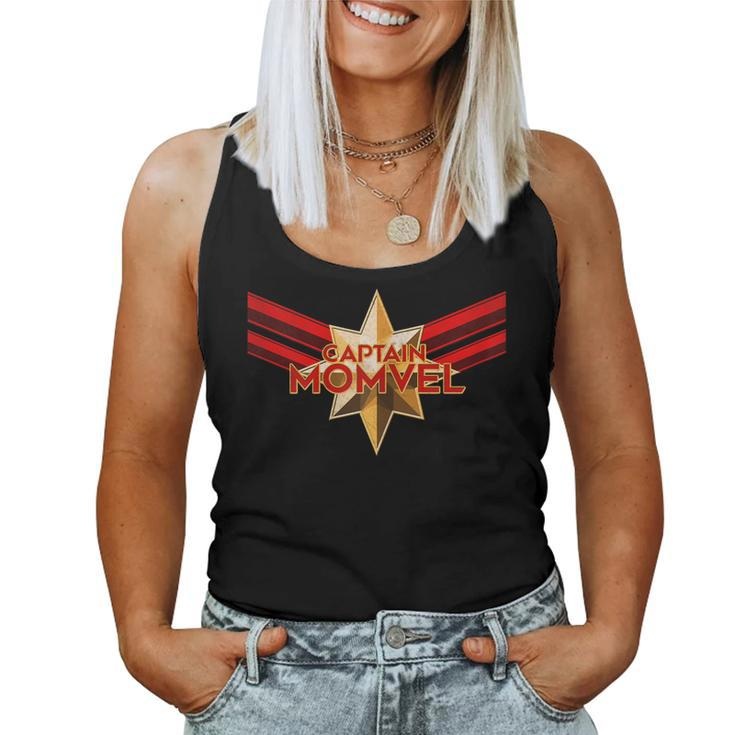Womens Captain Momvel Super Mom Super Hero Shirt Women Tank Top