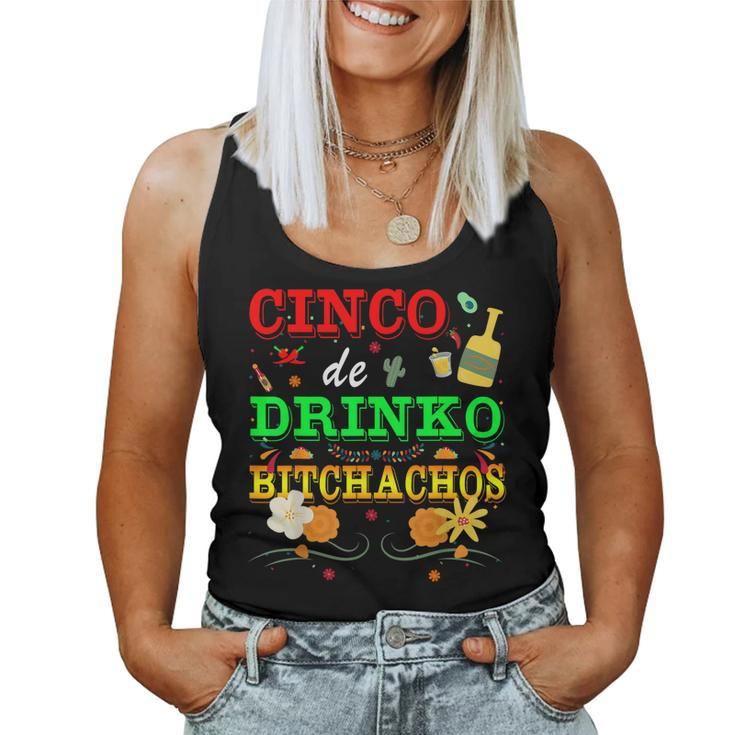 Cinco De Drinko Bitchachos Mens Womens Drinking Mexico Women Tank Top