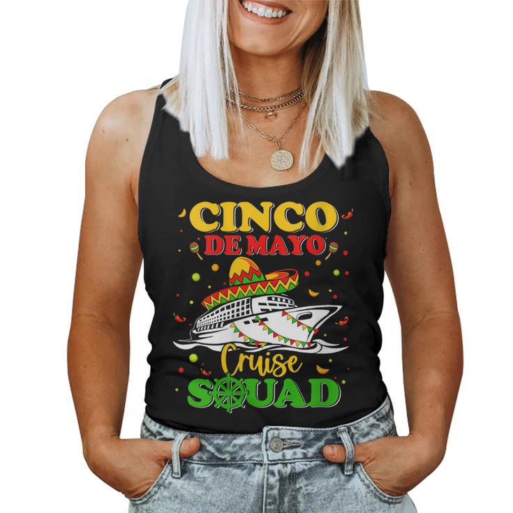 Womens Cinco De Mayo Cruise Squad 2023 Mexican Trip Family Matching Women Tank Top