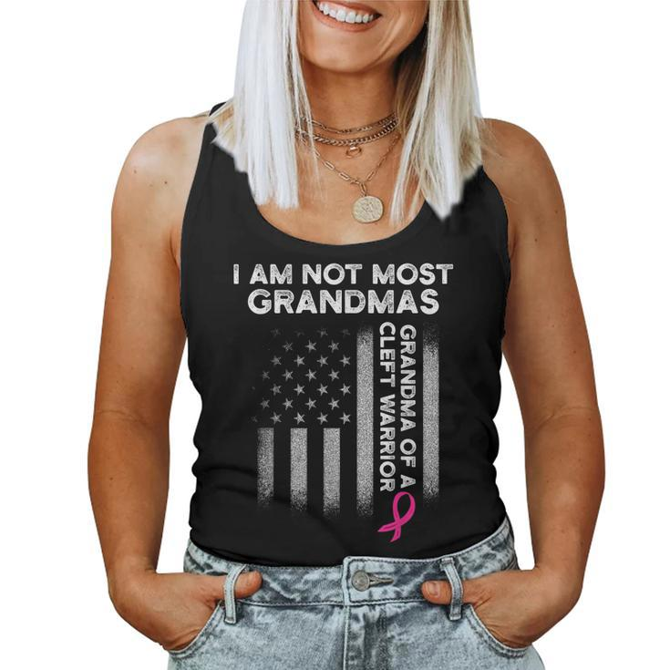 Cleft Palate Lip Most Grandma Cleft Strong Awareness  Women Tank Top Basic Casual Daily Weekend Graphic