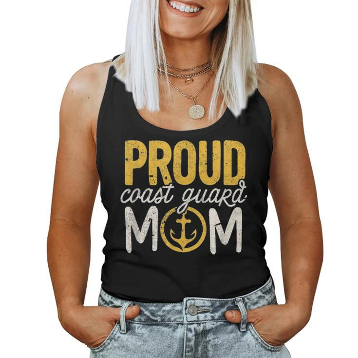 Coast Guard Mom Gift Proud Coast Guard Mom Retirement Women Tank Top Basic Casual Daily Weekend Graphic