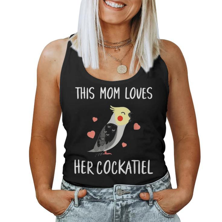 Cockatiel Mom Funny Cockatiel Bird Lover V2 Women Tank Top Basic Casual Daily Weekend Graphic
