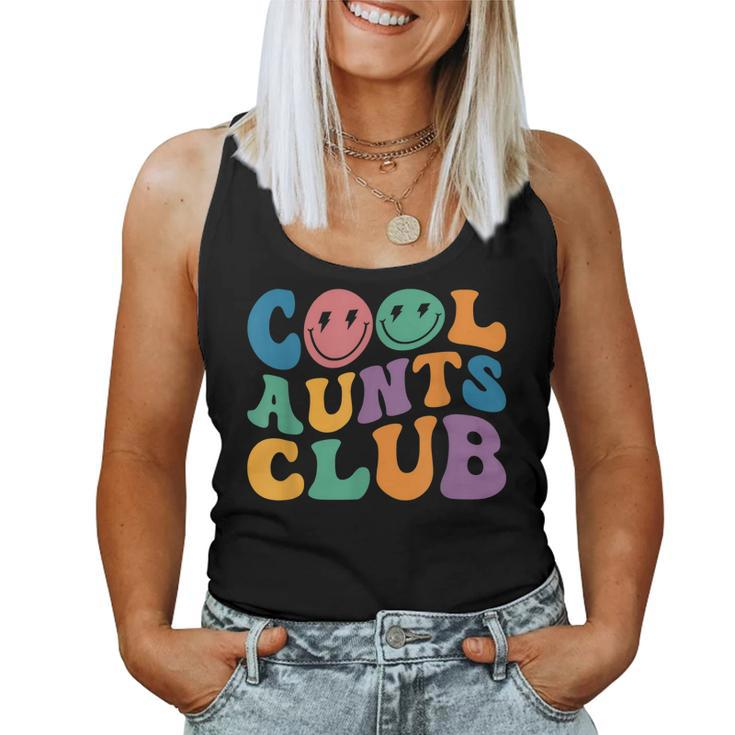 Cool Aunt Club Aunties Groovy Retro Cool Aunt Club Women Tank Top