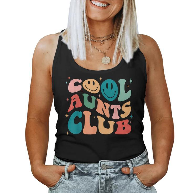 Cool Aunt Club Groovy Retro Smile Cool Aunt Club Aunties Women Tank Top