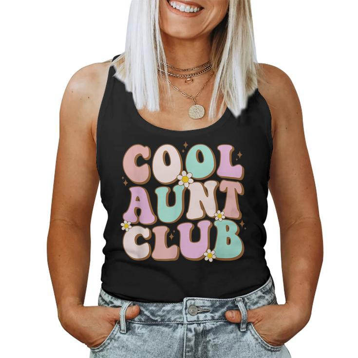 Cool Aunt Club Retro Groovy Cool Aunt Club Aunties Women Tank Top