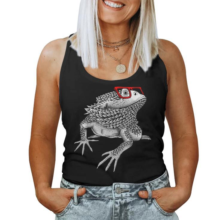 Cool Bearded Dragon For Men Women Reptile Lover Lizard Nerdy Women Tank Top