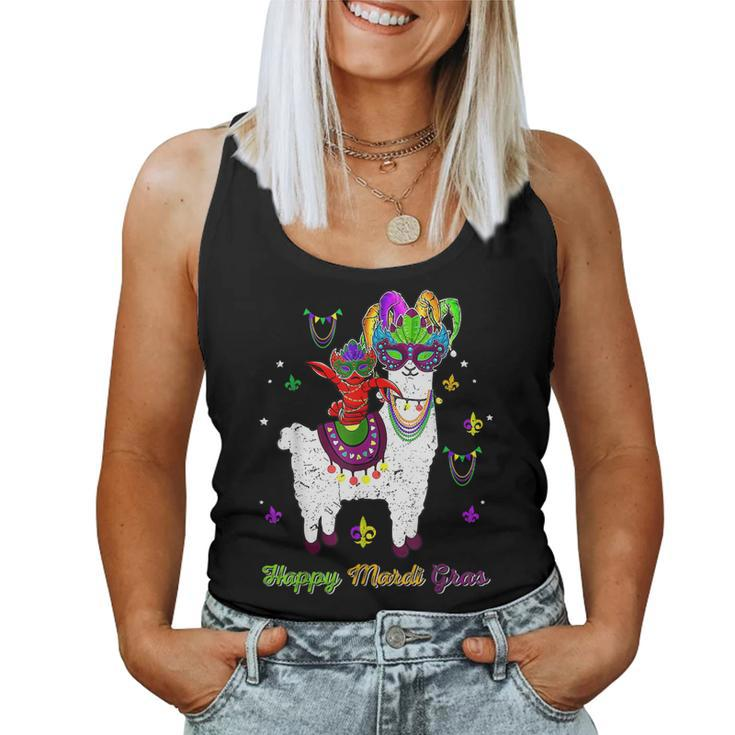 Crawfish Riding Prob Llama Funny Mardi Gras New Orleans Kids  Women Tank Top Basic Casual Daily Weekend Graphic