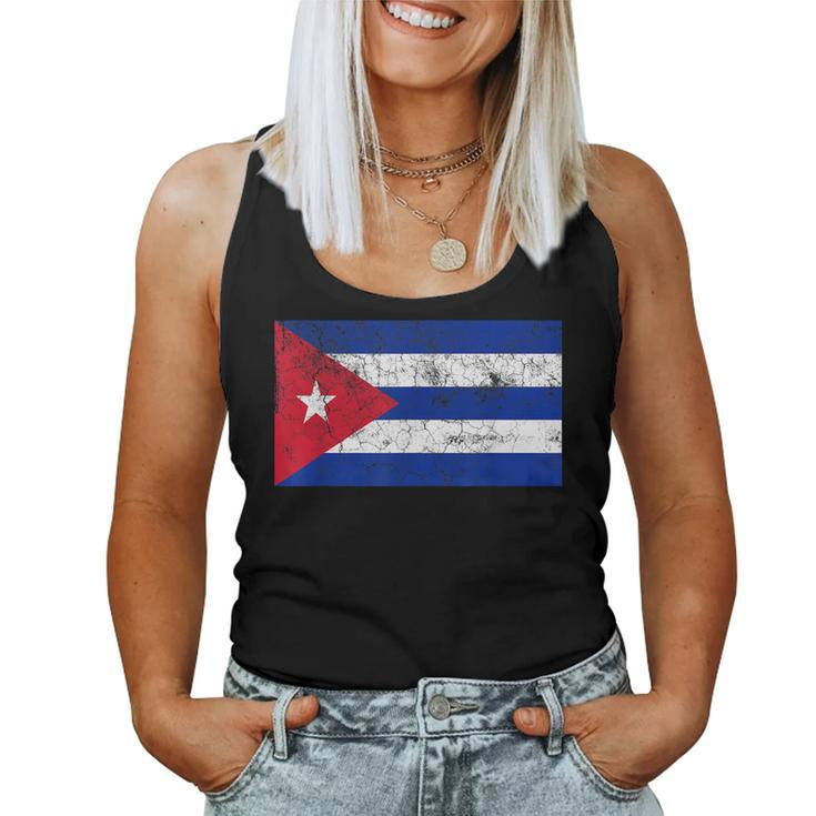 Cuban Flag T  Cuba Vintage Pride Men Women Kids Gift  Women Tank Top Basic Casual Daily Weekend Graphic