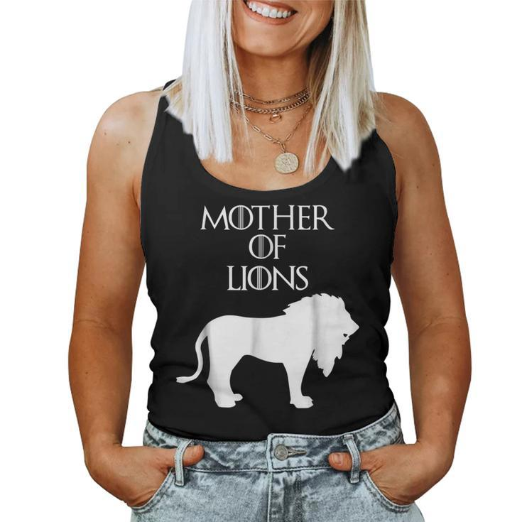 Cute & Unique White Mother Of Lions E010453 Women Tank Top