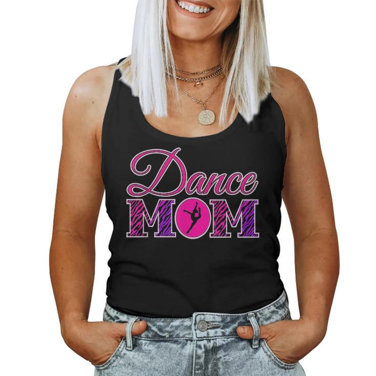 Cute Dance Mom Gift Zebra Print Dance Mom V2 Women Tank Top Basic Casual Daily Weekend Graphic